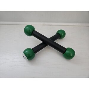 Zumba Fitness 1 lb Each Toning Sticks Shaker Workout Weights Set of 2 Dark Green